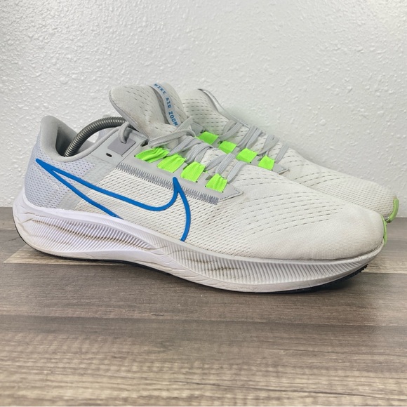 Nike Air Zoom Pegasus 38 Shoes Mens Size 13 White Blue  Running Gym CW7356-103 - Picture 10 of 12